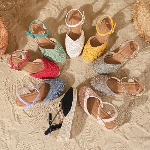 Sandales d'été confortables fermées à l'avant style vintage - 6