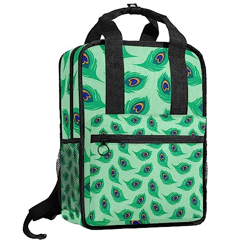 Sac à dos pour garçons contre le mal de dos avec bretelles réglables paon