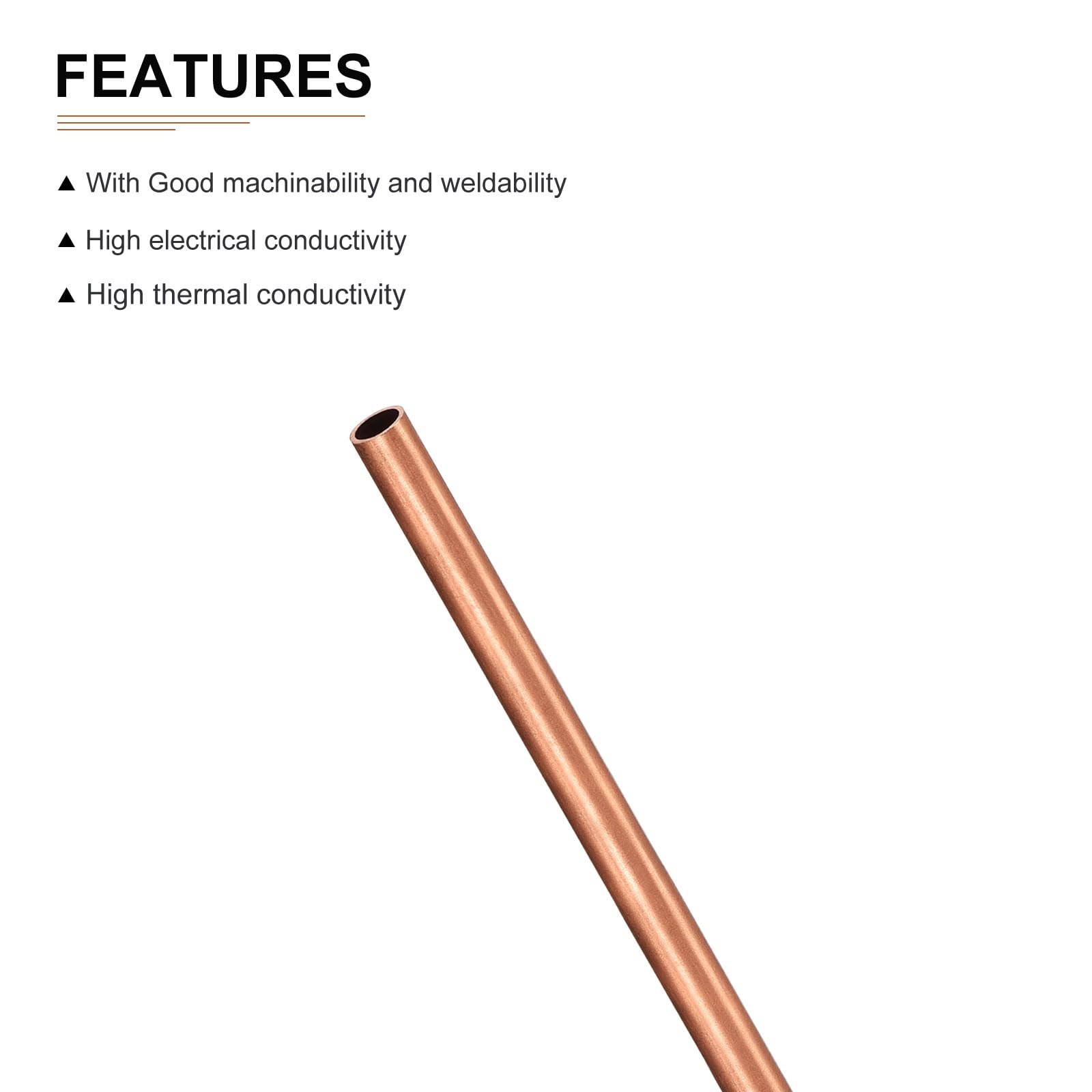 Tubo In Ottone 7mm X 300mm - 3 Pezzi Per Fai-da-te E Decorazione