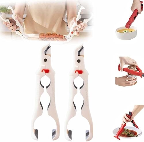 Miniatura 11 de Pinza para Platos Calientes 3 en 1, NUEVO 2025 Clip Soporte para Tazones Multiángulo Anti-Quemaduras y Herramienta Agarradora de Platos Calientes