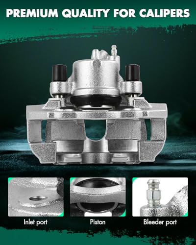 Image of SCITOO Front Passenger Side Disc Brake Caliper 19B2943 Compatible For Mazda For 3 2004,With Bracket 1PC