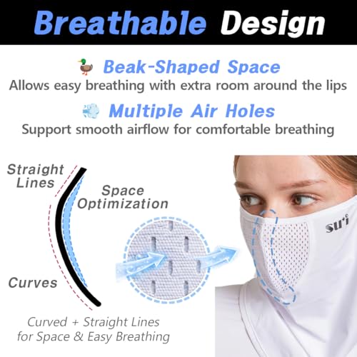 Image of KOREA (Type G) UV Sun Protection Balaclava Half Face Mask - For Golf, Hiking, Running, Cycling & Outdoor Sports
