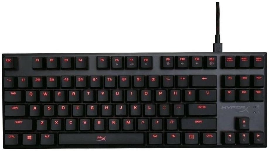 HyperX Alloy FPS RGB - USB 2.0 Mechanical Gaming Keyboard, Controlled Light & Macro Customization, Silver Speed Switches, RGB LED Backlit RGB Full Silver Speed Keyboard