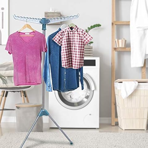 Hyfive Clothes Airer Drying Rack Foldable Laundry Rail Hanger Indoor Outdoor - Single Tier Cover