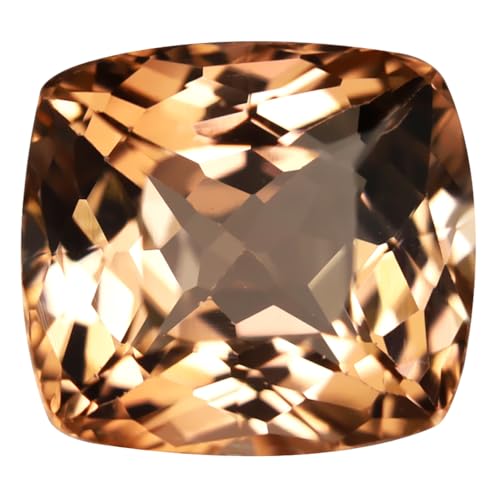 Tourmaline naturelle rose orange coussin pour bague sur mesure