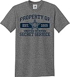 Property of United States Secret Service Established 1865 Unisex T-Shirt (S-5X) (XX-Large, Graphite Heather)