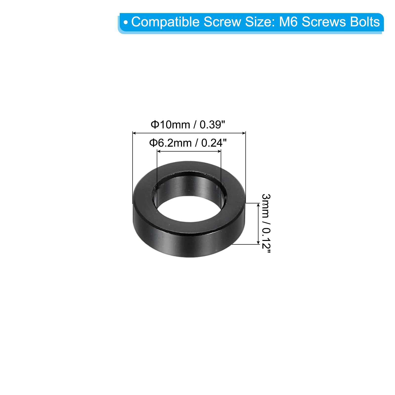 Unifizz M6 Black Aluminium Spacers - Image 2