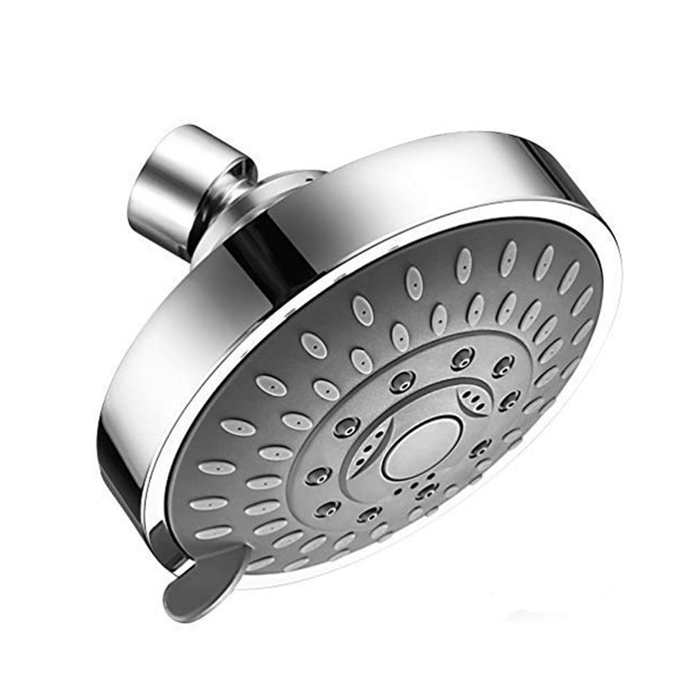 CTRLZS Shower Head, High Pressure 5 Settings Showerhead with Adjustable Swivel Ball Joint
