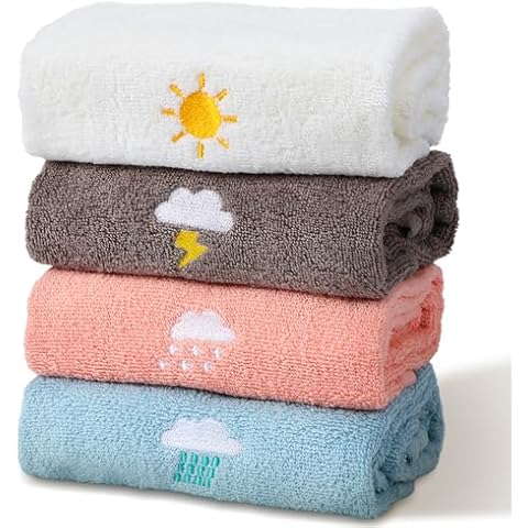 Bencailor 4 Pcs Sunflower Kitchen Towels Cover