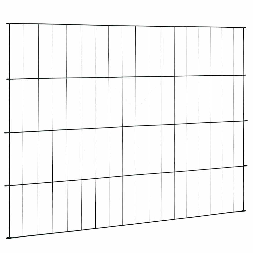 Set di 5 recinzioni da giardino in metallo, 115 x 79 cm, colore