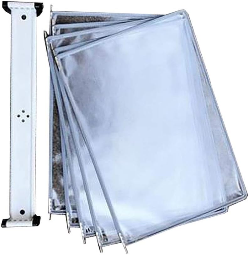 デスクトップリファレンスシステム - 5つの両面パネルカタログディスプレイラックA4ドキュメントのディスプレイ用メタル壁掛けフォルダ