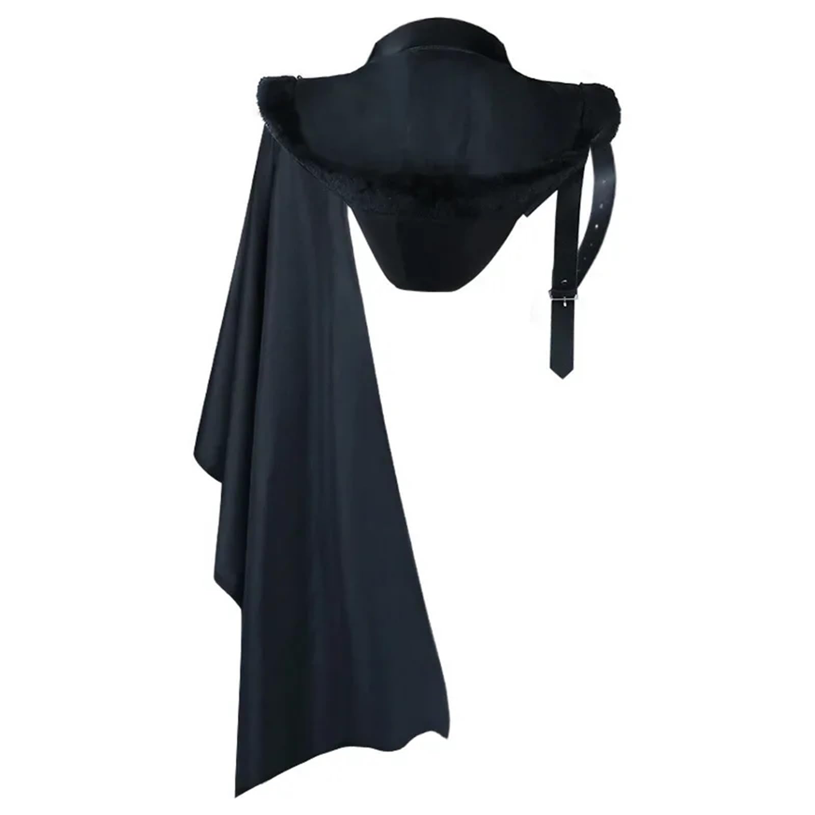 Armatura da Spalla Vintage Costume da cosplay con lacci e armatura medievale vintage con una spalla e mantello punk gotico