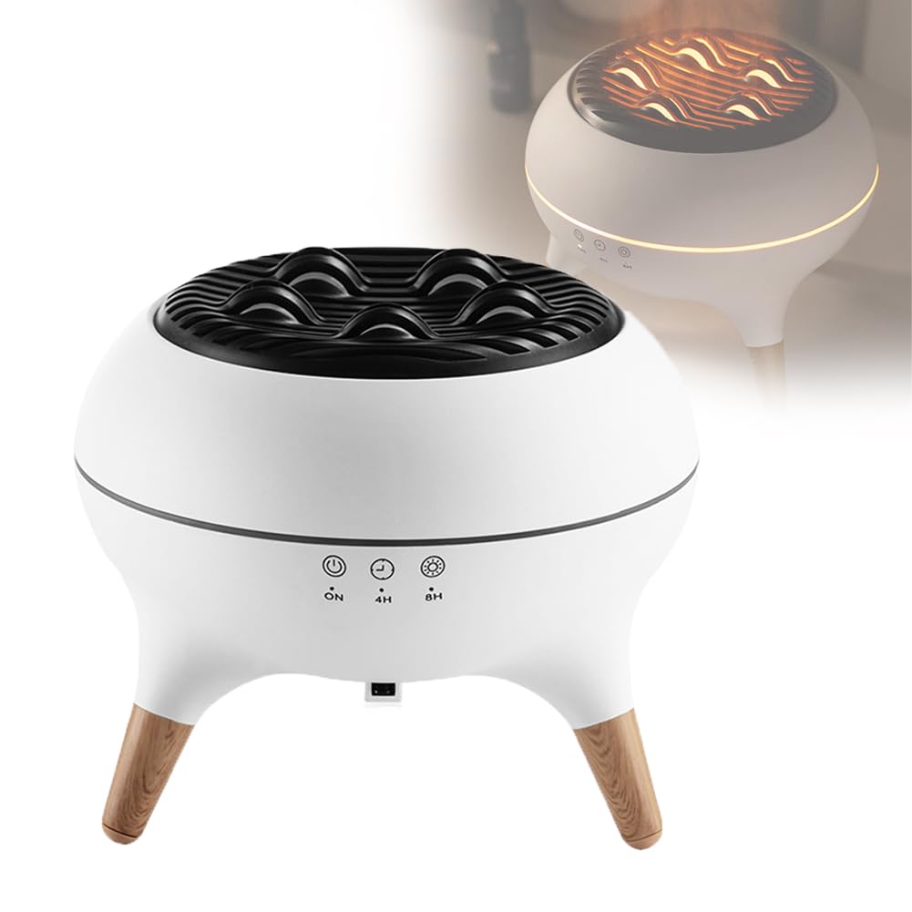 ZbOLi Diffusore di aromaterapia, umidificatore per aromaterapia Multifunzionale, diffusore di Oli Essenziali con Telecomando, Luce Ambientale Sfumata in 7 Colori e Funzione di spegnimento Automatico