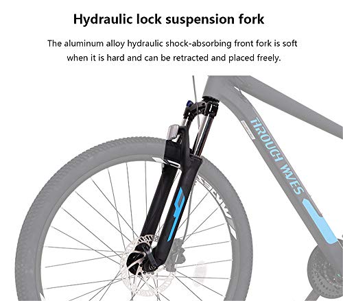 YQ&TL Mountainbike Fahrrad MTB, 26 Zoll 21-Gang-Fahrrad Vollfederung MTB-Getriebe Doppelscheibenbremsen Mountainbike, Aluminiumlegierung im Freien Mountainbike B – Bild 4