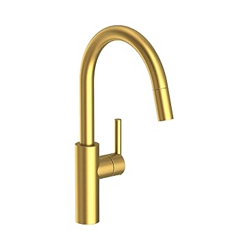 Newport Brass 1500-5113/04 Pull-Down Kitchen Faucet Satin Brass - Pvd East Linear