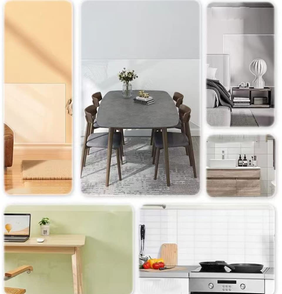 Self-Adhesive Wall Protection Film - Electrostatic, Removable, 6.6ft X 6.6ft, Clear