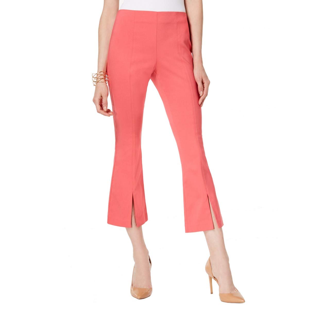I-N-C Womens Split Hem Casual Trouser Pants