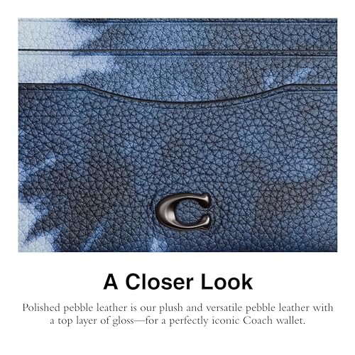 Coach Flat Card Case, Midnight Navy Multi4