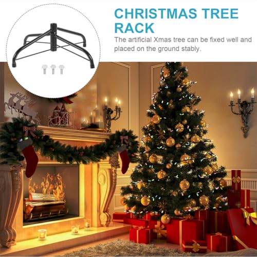 Soporte para Árbol de Navidad Artificial PRETYZOOM en Pack de 2 Base Navideña para Suelo 6