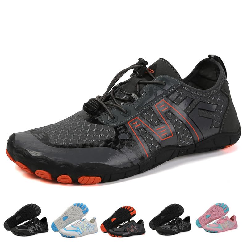 Water Shoes for Women Men Hike Footwear Barefoot Toe Shoes, Couple's Quick Dry Swim Shoes, Breathable Comfortable Beach Shoes, Wading Shoes, Outdoor Sneakers Surf Road Walk Cycling