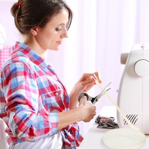 Molain Schrägband Baumwollband, 50m Baumwoll Schrägband, Nahtband Baumwolle Breites Baumwolle Gefalzt Gurtband Webbing mit Fischgrätenstich für DIY Handwerk Schrägband für Näharbeiten (Breite 10mm)