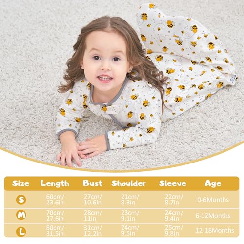 Image of Miracle Baby Sleep Sack - 100% Breathable Cotton Wearable Blanket, Long Sleeve Sleeping Sack for Infant 0-18 Months(3 Pack)