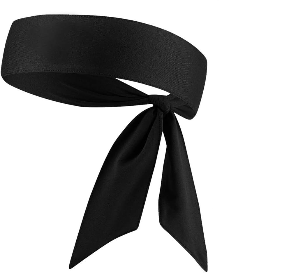 ARHAM DIAM Neon Green Sports Headband for Men & Women – Sweat-Wicking, Non-Slip, Quick-Dry Workout Head Tie for Running, Yoga, Gym, Cycling, Tennis. (Black)-image-10