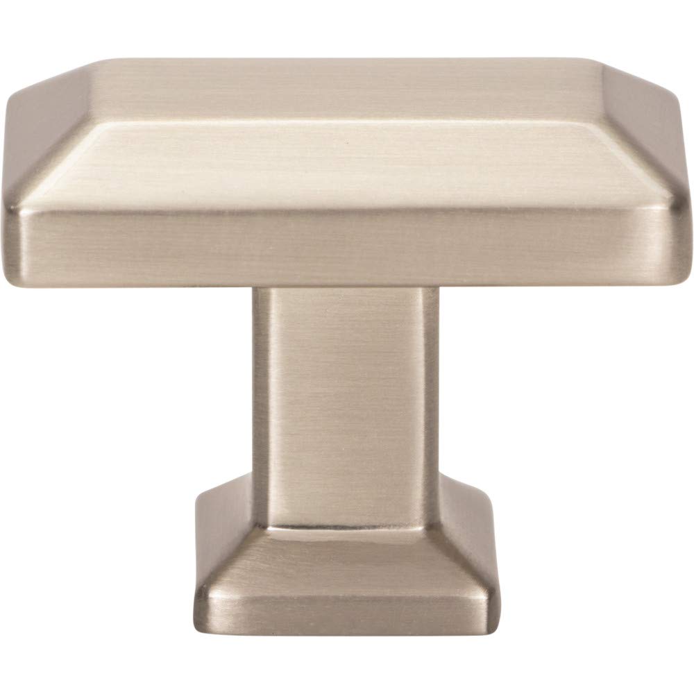 Atlas Homewares Sweetbriar Lane Rectangle Knob 1 3/8 Inch Brushed Nickel