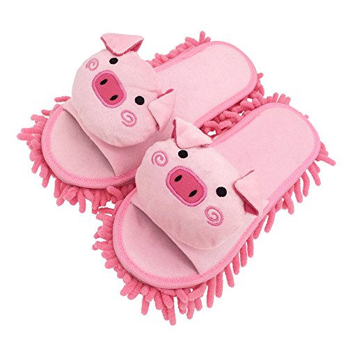 Image of Selric Super Chenille Microfiber Washable Mop Slippers Shoes, Detachable Mopping Shoes, Floor Dust Dirt Hair Cleaner, Multi-sizes Multi-Colors Available
