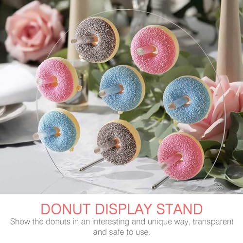 Support donuts transparent de qualité supérieure et présentoir réutilisable