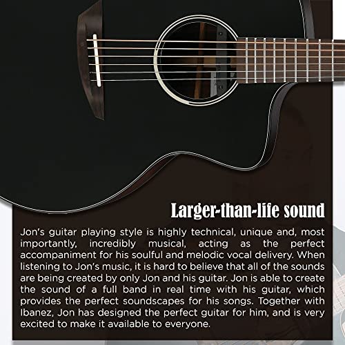 Ibanez JGM5-BSN Jon Gomm – Guitare Acoustique - Les Beatles, Paul McCartney, John Lennon, RIngo Starr, George Harrison Ibanez JGM5-BSN Jon Gomm - Guitare Acoustique – Image 4