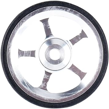 Modified 61mm Aluminum Alloy Easy Wheel with Spider Bearing for Brompton Folding Bicycle, High Strength Replacement Part for Folding Bikes (black)
