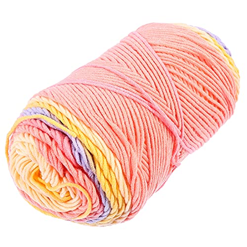 HAPINARY 5 Ply DIY Craft Rope Cotton Yarn Handmade Knitting Yarn for Blanket Comfortable