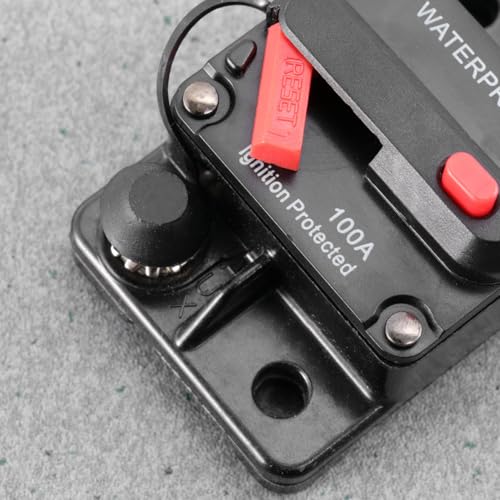 Disyuntor de reinicio manual de 100A con doble tornillo interruptor conmutable plástico y metal 3