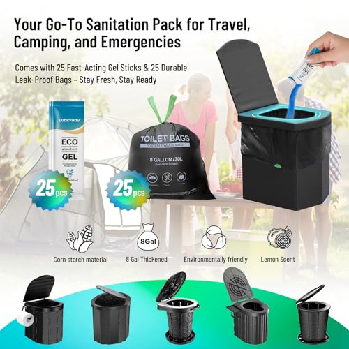 25 bolsas de inodoro portátiles con geles absorbentes - Oferta especial - Image 2