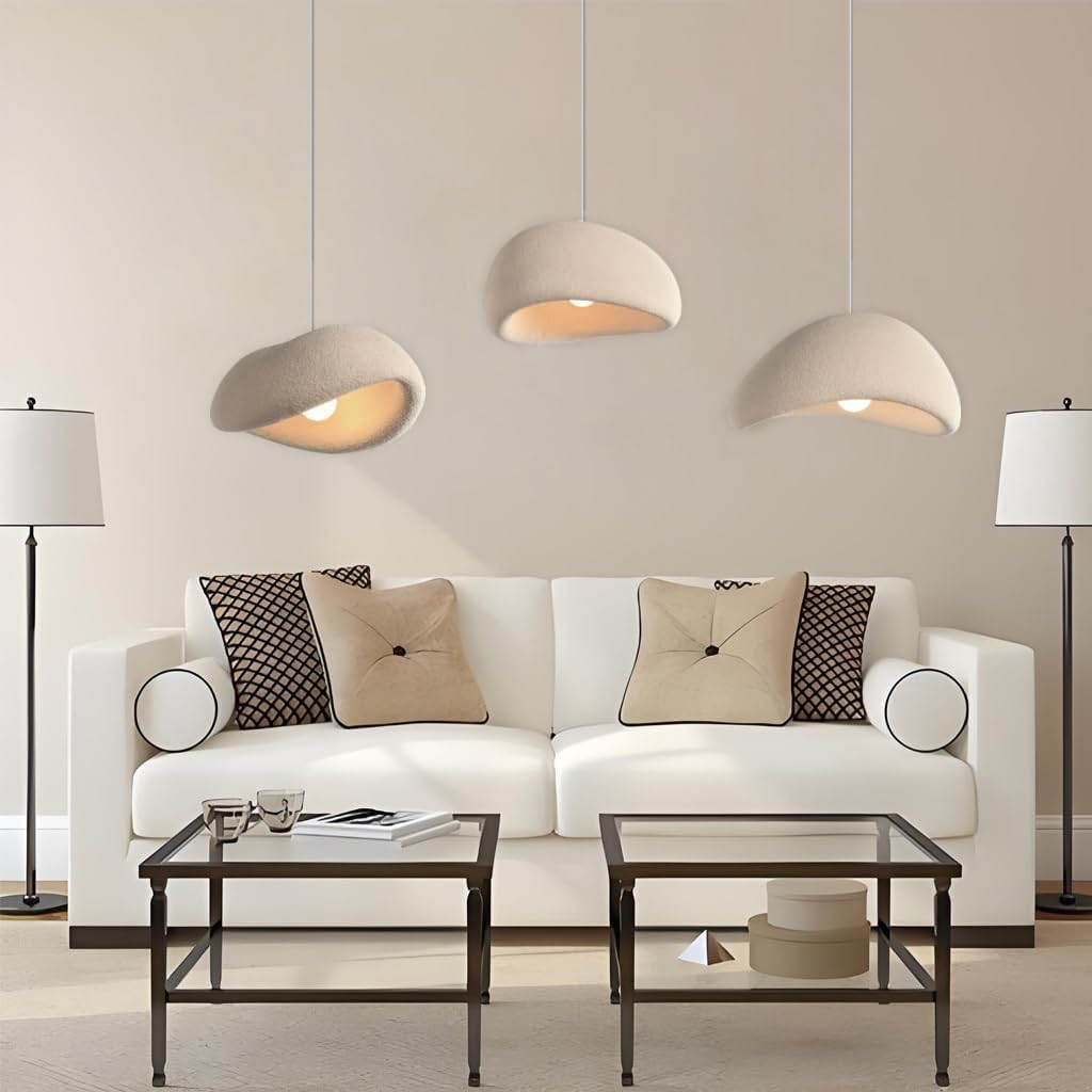 Suspension créative Wabi-Sabi E27 au design haut de gamme pour chambre