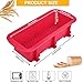 STCRERAG 2 stück Brotbackform Silikon Brotbackformen Antihaft Kastenform Flexible Königskuchenform Kuchen Kastenbackform Rot Toast Backform Kasten für Sauerteig Hausgemachte Kuchen und Brot Backen