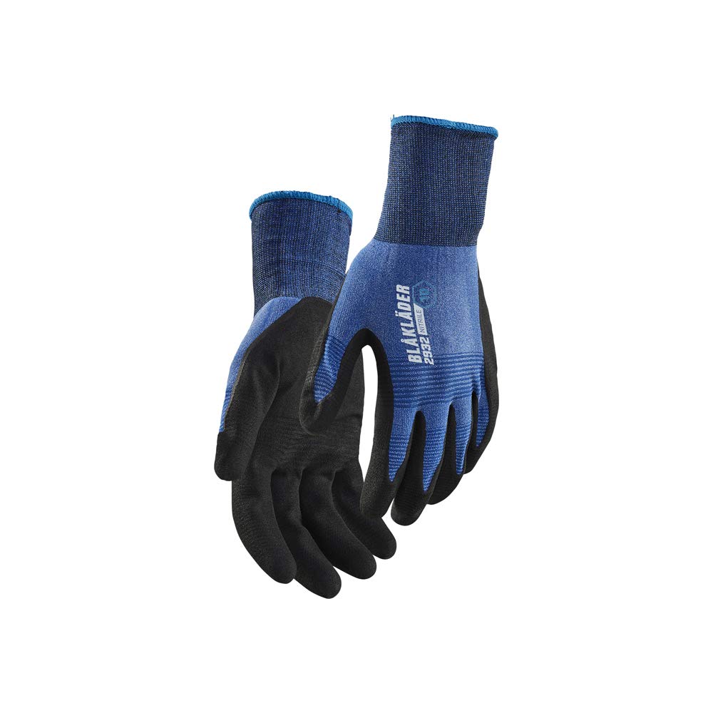 Blaklader 2932145585008 - Guantes de trabajo (nitrilo, talla 8), color azul