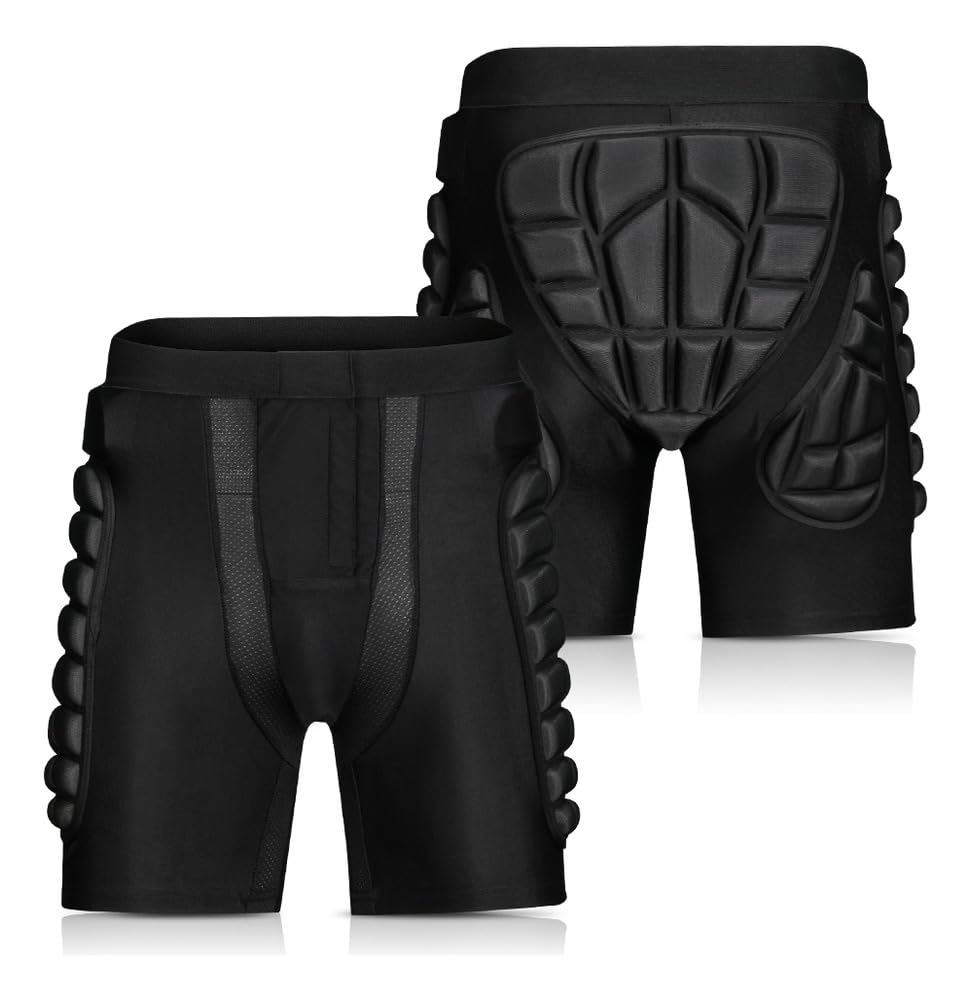Pantalones Cortos de Portero con Protección para Cadera y Muslos – Shorts de Fútbol con Almohadillas Acolchadas, Hombre/Mujer (Tallas S-XXL)