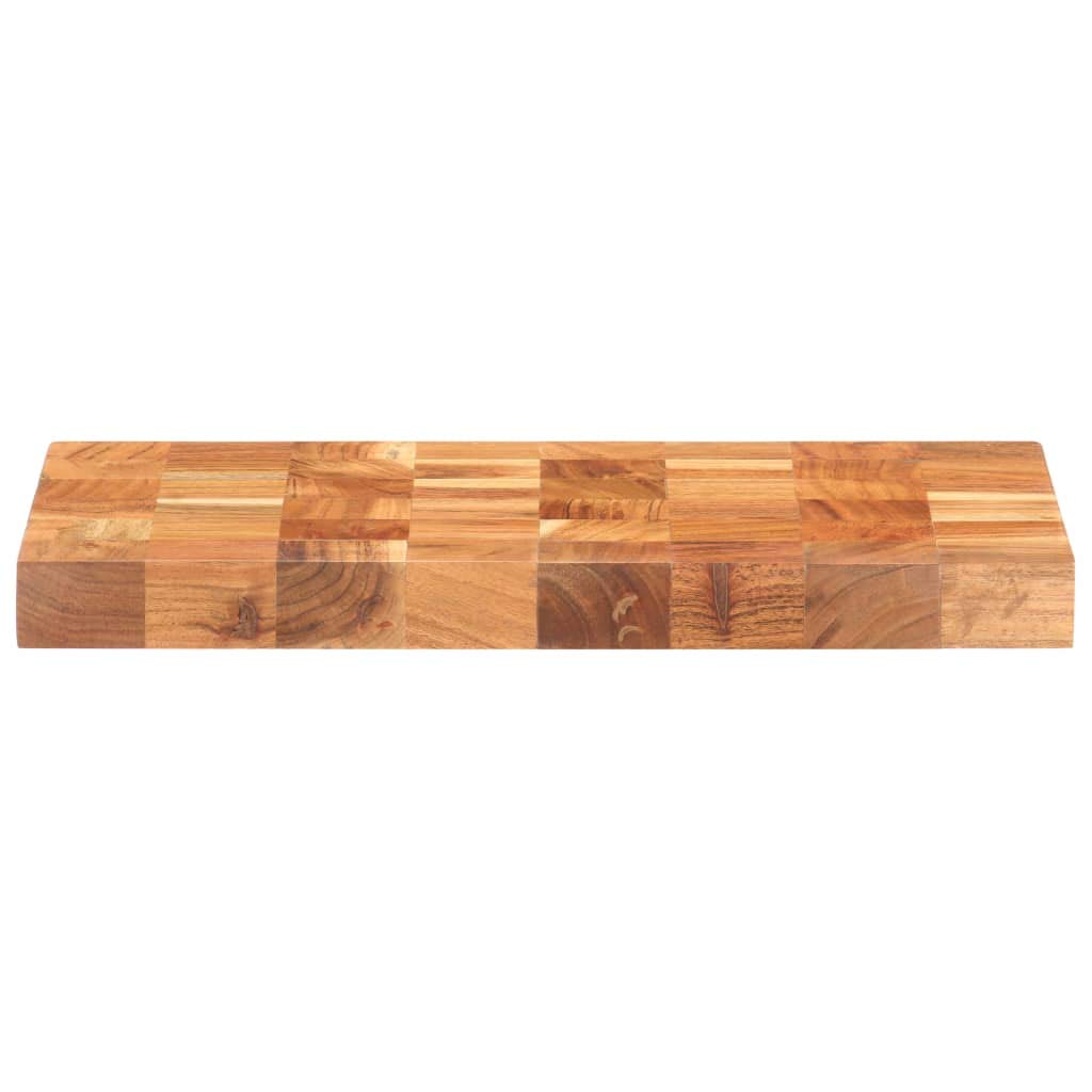 Hackblock 40×30×3,8 cm Akazie Massivholz,Heim & Garten,Küche & Esszimmer,Küchenhelfer & -utensilien,Schneidebretter,Braun,4 kg-286571