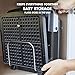 GreenPan Elite 4-Square Belgian & Classic Waffle Maker, Healthy Ceramic Nonstick Aluminum Dishwasher Safe Plates, Adjustable Shade/Crunch Control, Wont Overflow,Easy Cleanup Breakfast,PFAS-Free,Black