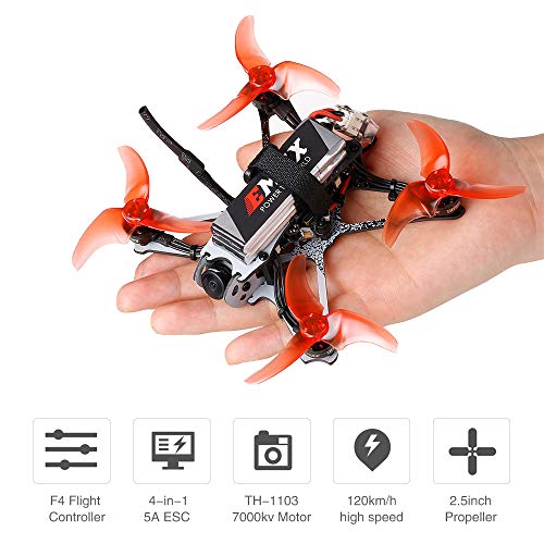 CIADAZ Tinyhawk II Drone de Corrida FPV Drone 120km / h F4 5A ESC Motor sem escova 7000KV RunCam Nan