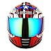 WOW Motorcycle Full Face Helmet Street Bike BMX MX Youth Kids Shark Red