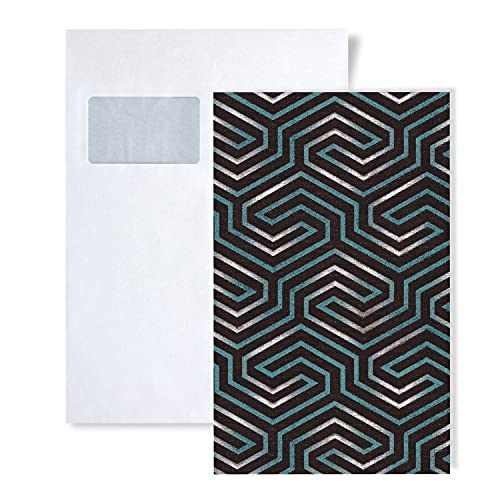 1 ÉCHANTILLON S-84114BR95 EDEM BRAVO Papier peint intissé géométrique ornements | ÉCHANTILLON de Papier peint intissé au format A4