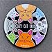 Crazy Cat Lady Pinback Button, Funny Pet Portrait Art Gift, Handmade Accessories 2.25