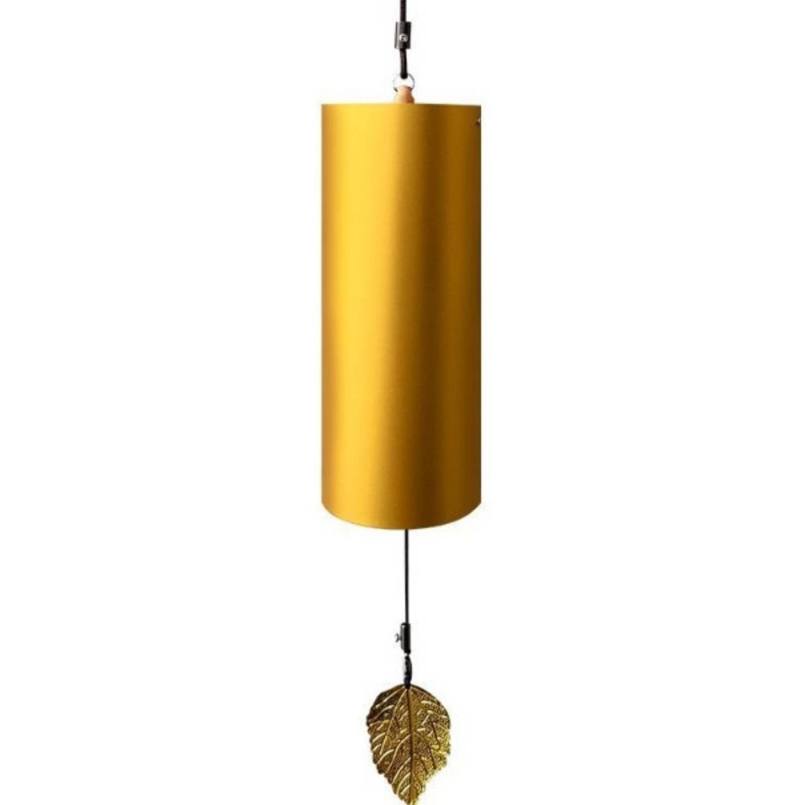 Campanello Mano Campanella Cilindrica Pendente in Metallo bambù Design Minimalista Corpo Verticale Suono Rasserenante, Style to 1