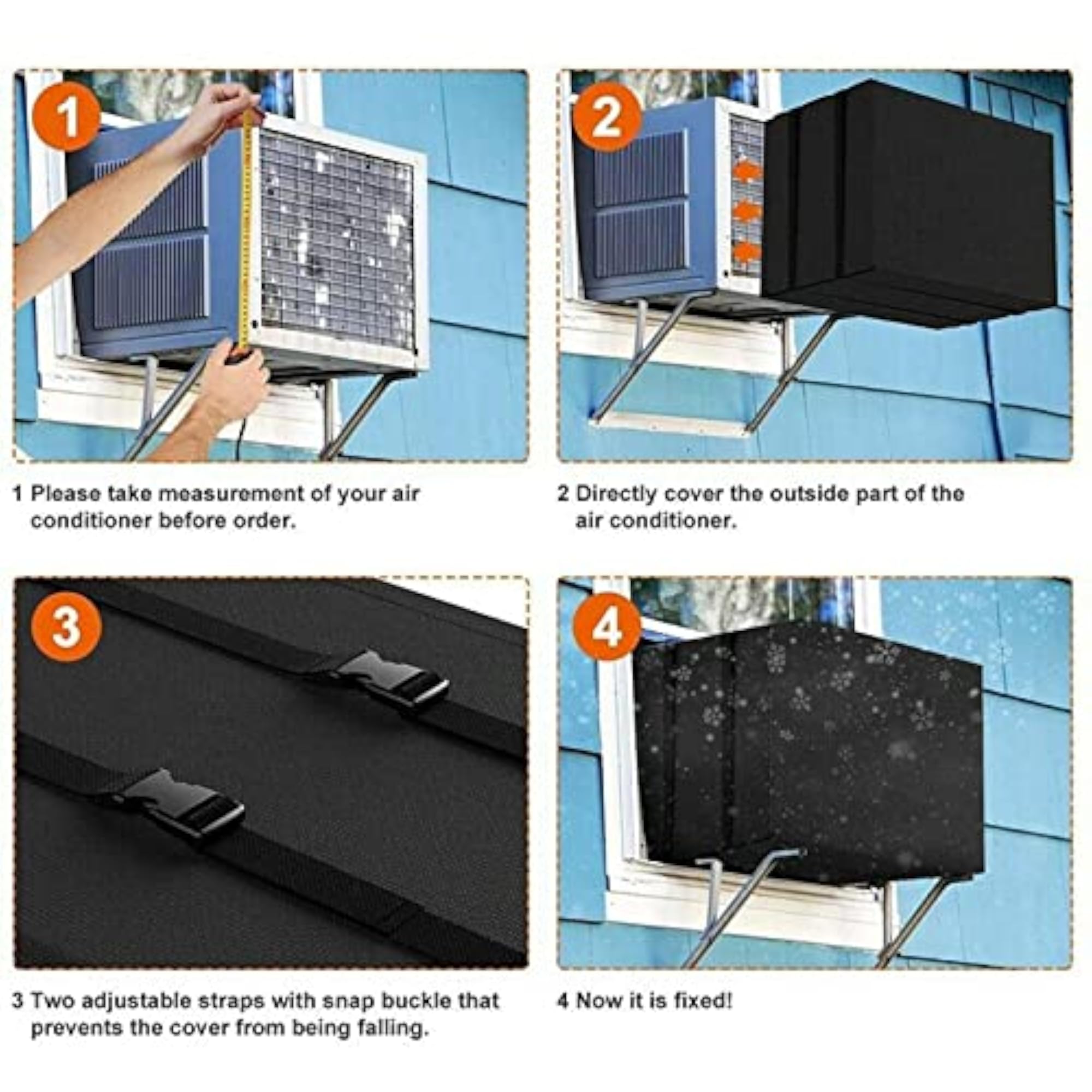 Water-Resistant Air Conditioner Cover for Outdoor Unit