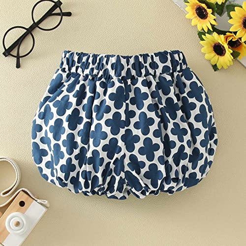 Shorts de corrida infantil para bebês meninas verão algodão casual floral flor shorts harém ativo gu