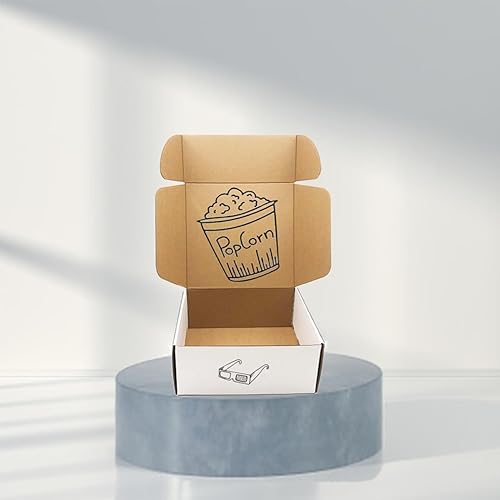 Miniatura 5 de Cajas de envío de 9 x 9 x 4 pulgadas, paquete de 20 cajas de cartón corrugado blanco para embalaje de pequeñas empresas