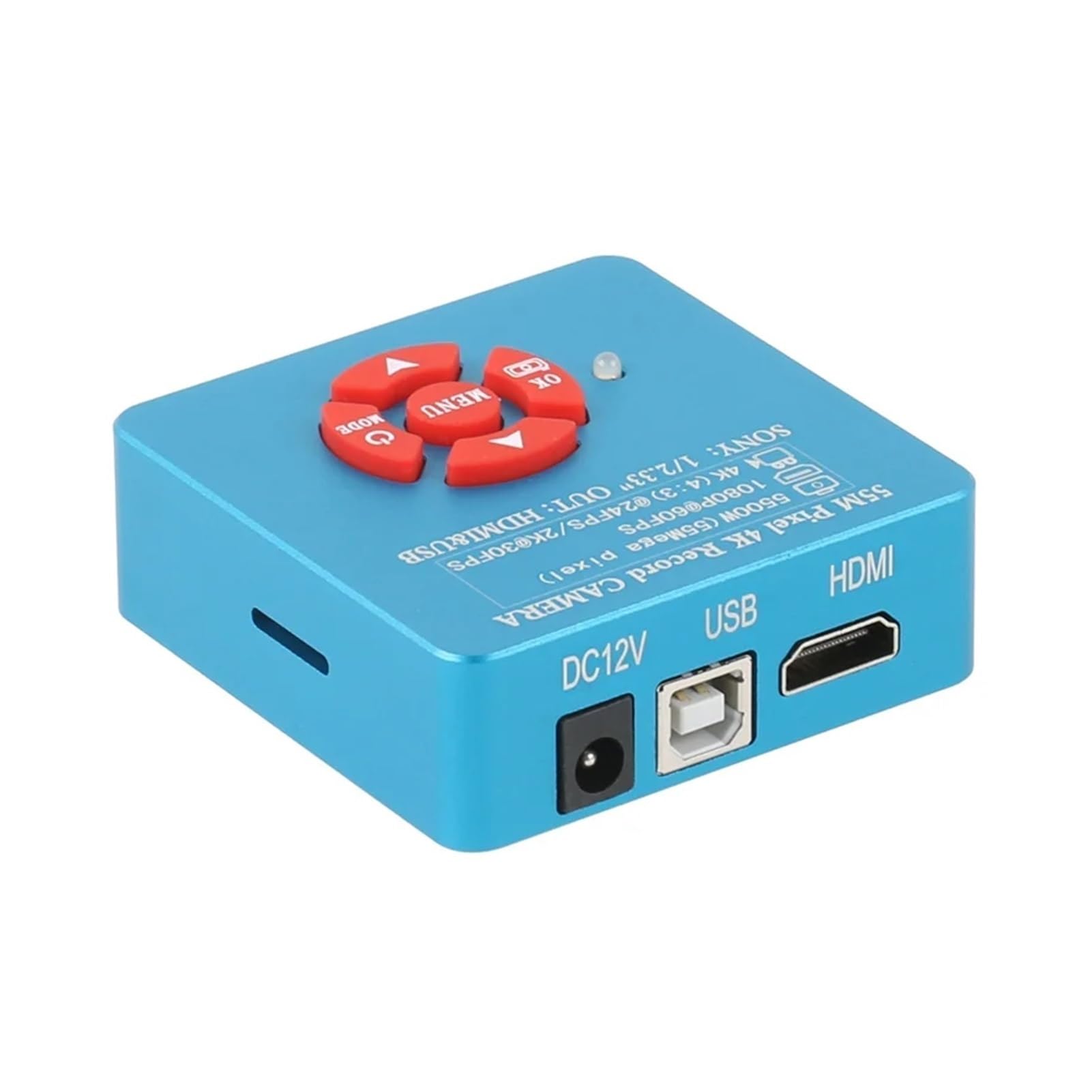 Cámara de microscopio Industrial con Video HDMI, USB, 4K, 2K, 55 MP, Condensador de teléfono, BGA, CPU, SMD, Chip, Soldadura, reparación, microscopio de Video(with 200x Lens)